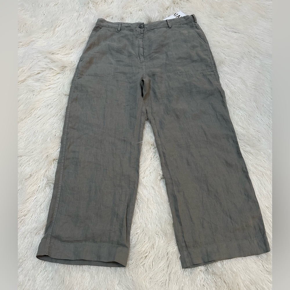 Zara Grey Wide-Leg Linen Pants XXL NWT Grey plus size